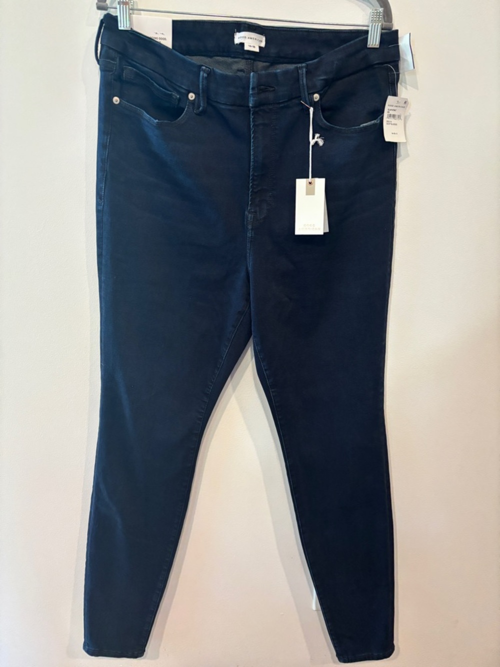 NWT Good American Always Fits Good Legs Long - Size 14-18 Long - Dark Wash